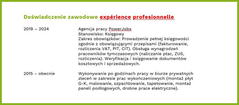 przykład opisu doświadczenia zawodowego_1